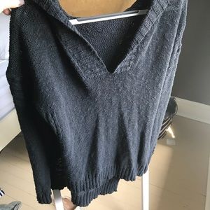 Roxy knitted sweater with hood